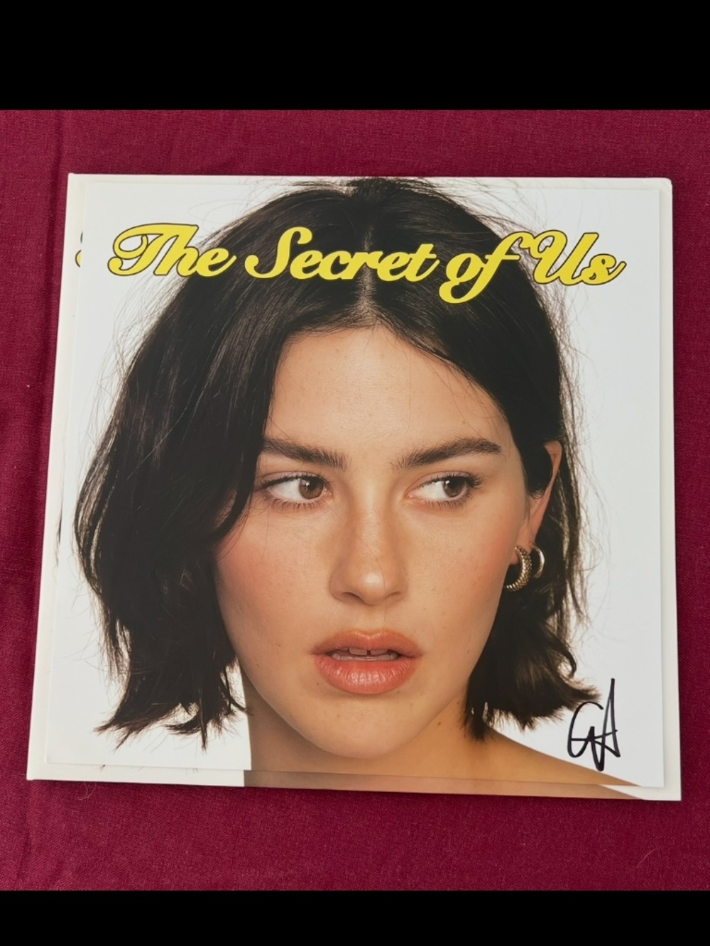 Signed Gracie Abrams Vinyl The Secret Of Us Purple Vinyl Signed Insert